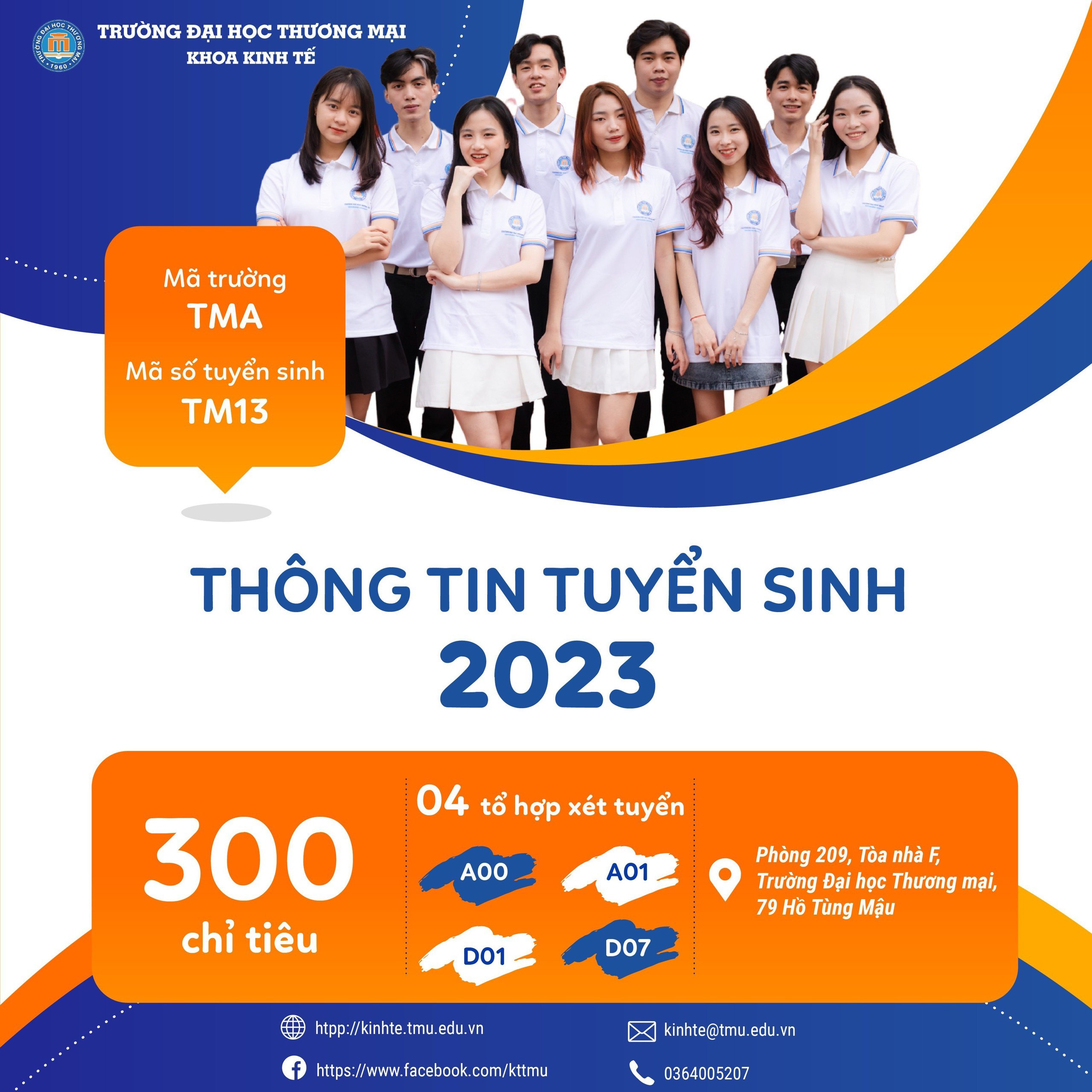 KHOA KINH TẾ - THÔNG TIN TUYỂN SINH ĐẠI HỌC CHÍNH QUY NĂM 2023