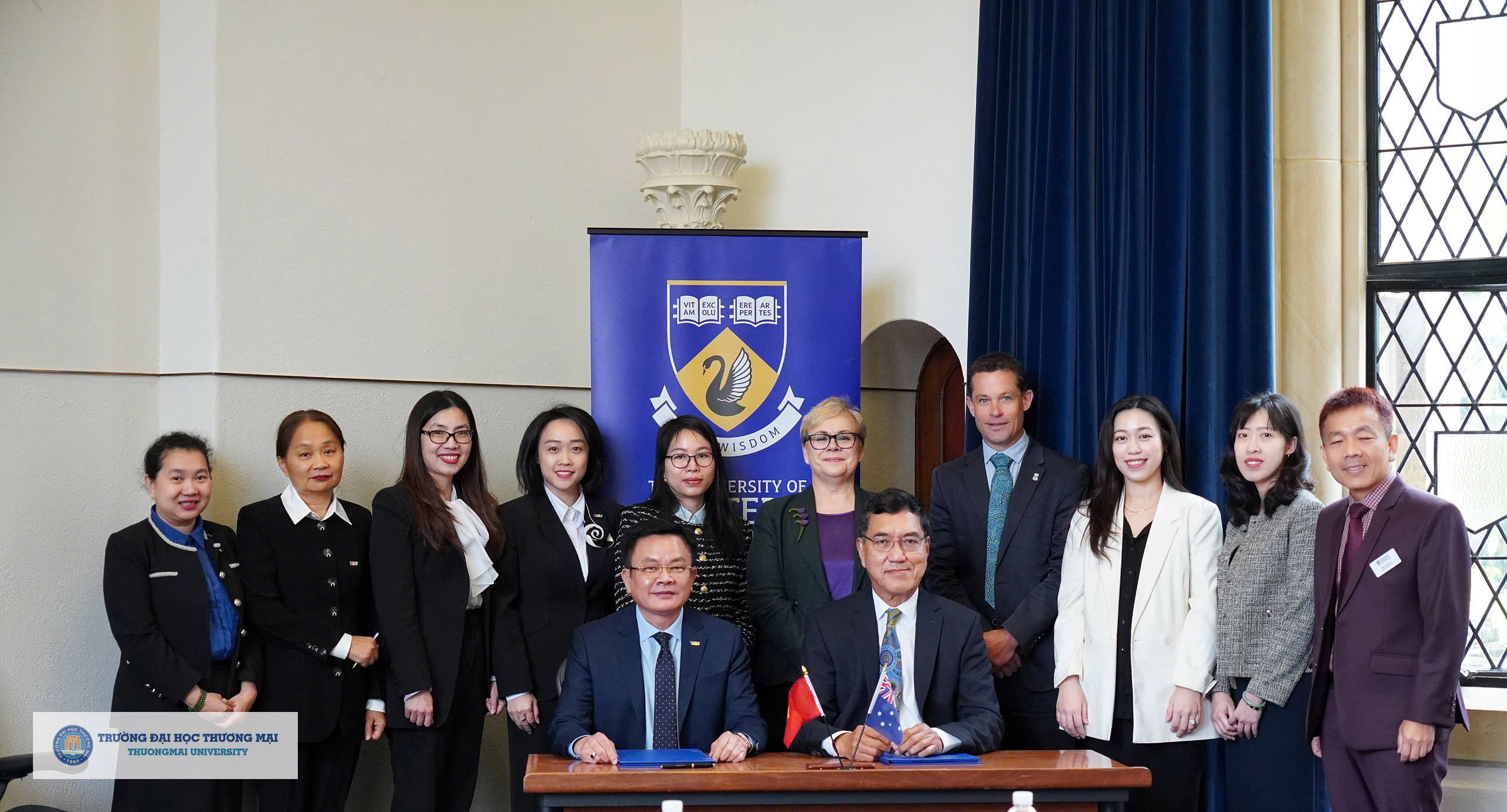 Trường Đại học Thương mại thăm và làm việc với Đại học Tây Úc (UWA)