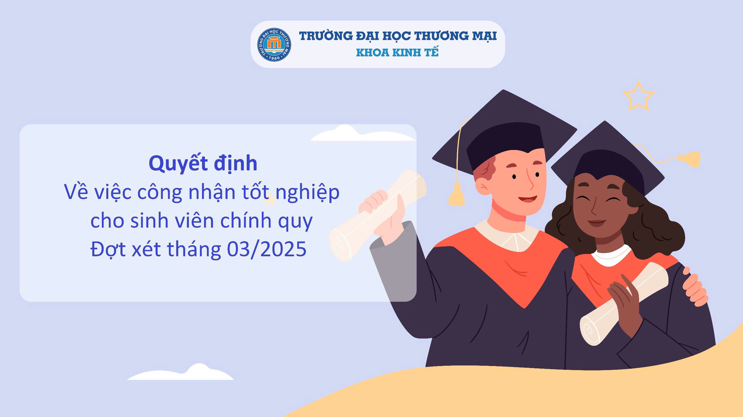 QUYẾT ĐỊNH VỀ VIỆC CÔNG NHẬN TỐT NGHIỆP CHO SINH VIÊN CHÍNH QUY